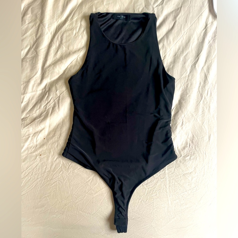 2Saints High Neckline Black Bodysuit